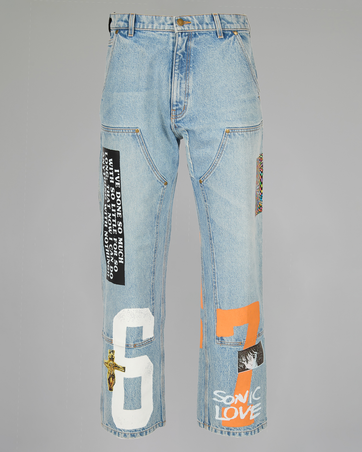 NOTHING PERSONAL DOUBLE KNEE JEANS