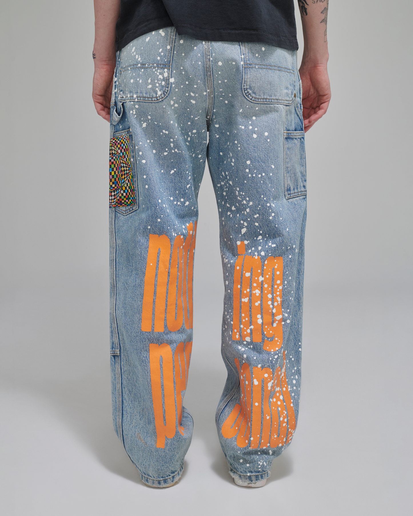 NOTHING PERSONAL DOUBLE KNEE JEANS