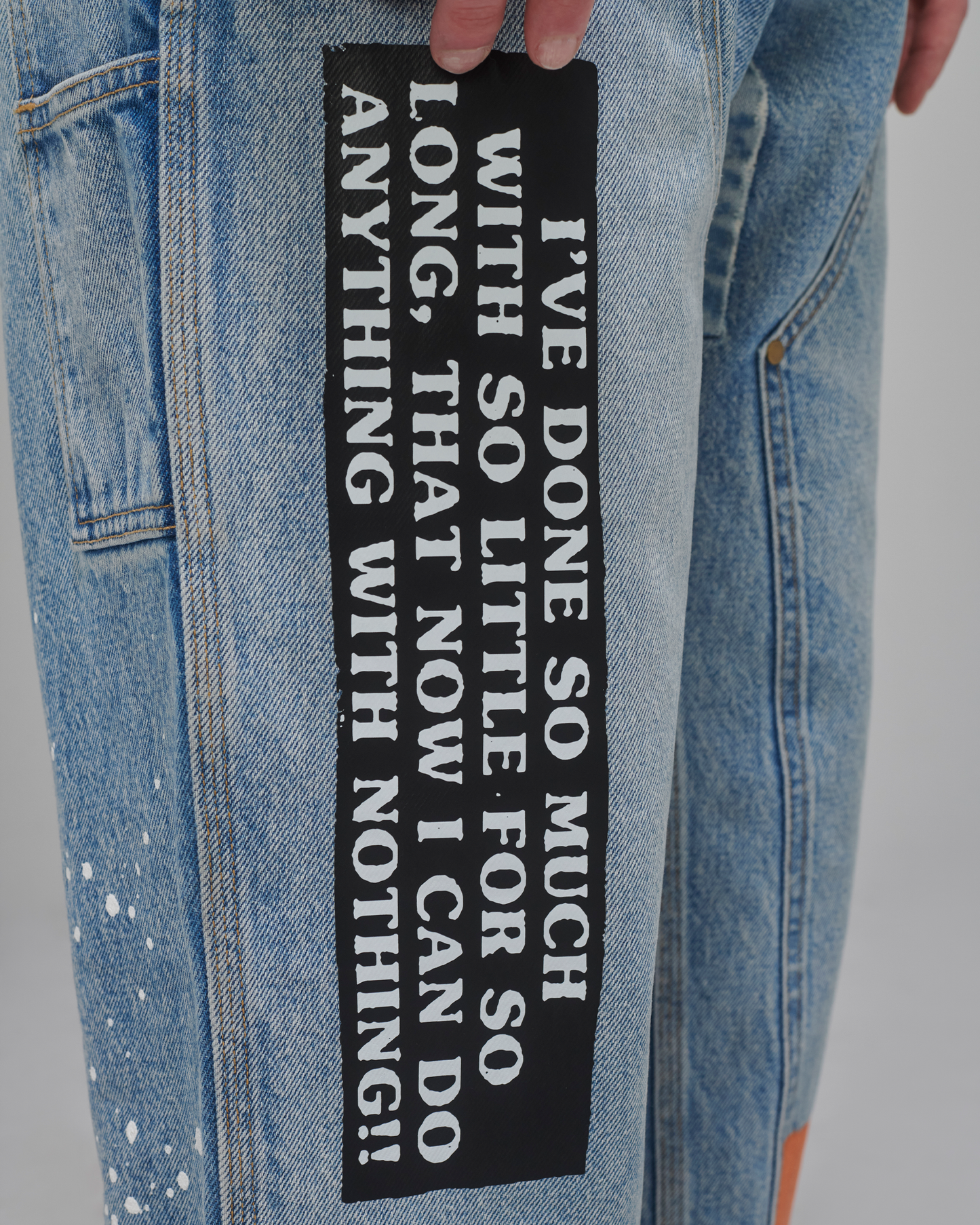 NOTHING PERSONAL DOUBLE KNEE JEANS