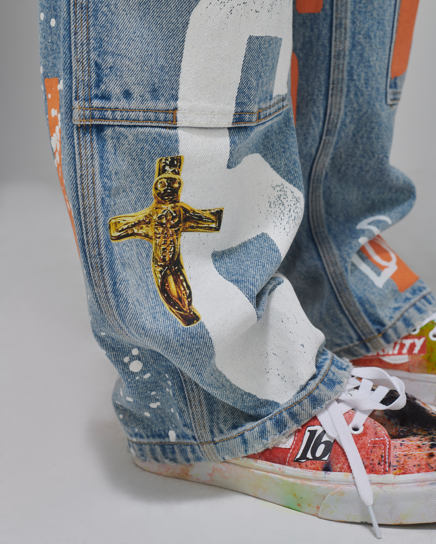 NOTHING PERSONAL DOUBLE KNEE JEANS